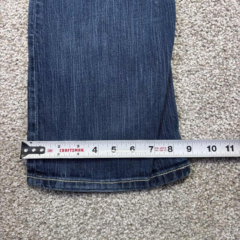 BKE Tia Jeans Womens 24x31.5 Blue Medium Wash Low Rise Bootcut Stretch Denim - Picture 2 of 11